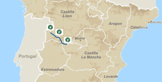 Map of Castles route