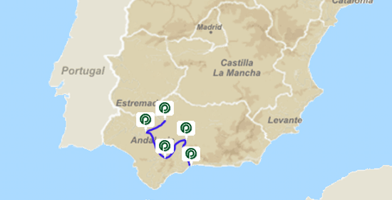 Map of Andalusia Legacy route I