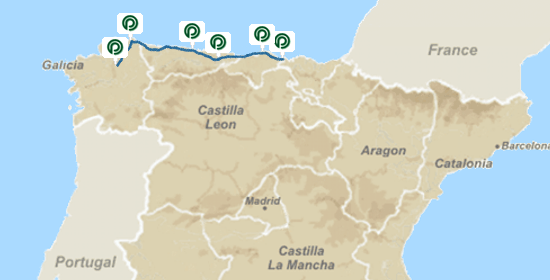 Map of Green Route I