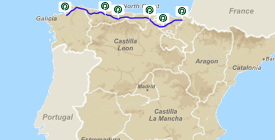 Map of Green Route II