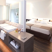 Bedroom in Alcala de Henares Parador hotel