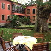 garden at Gijon Parador Spain