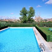 swimming pool of Parador de Salamanca