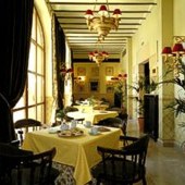 restaurant of Santillana Gil Blas Parador Hotel
