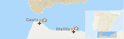 Paradors of Ceuta and Melilla - North Africa - Spain (Spanish possessions)